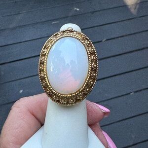 Vintage Opalescent Perfume Ring